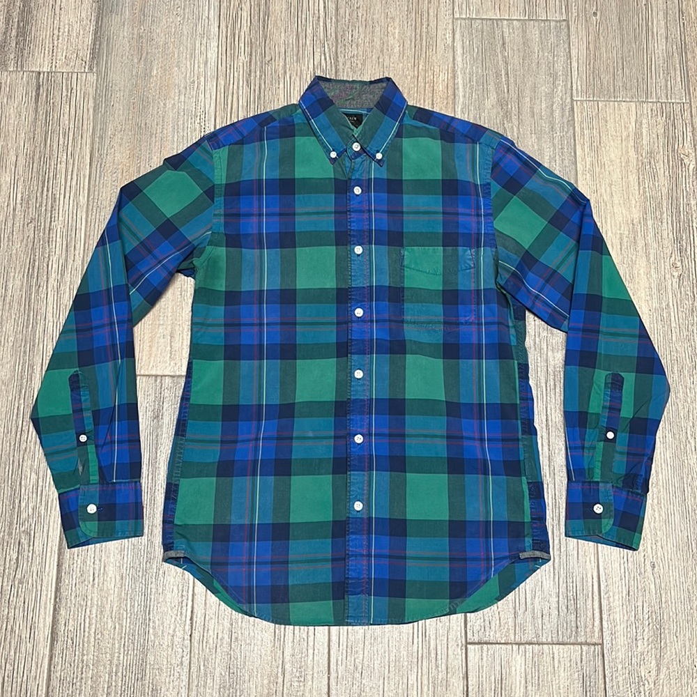 J. Crew Mens Button Down Shirt Multicolor Size S